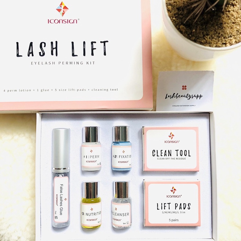 Original ICONSIGN LASH LIFT KIT Keriting Pelentik Bulumata gas