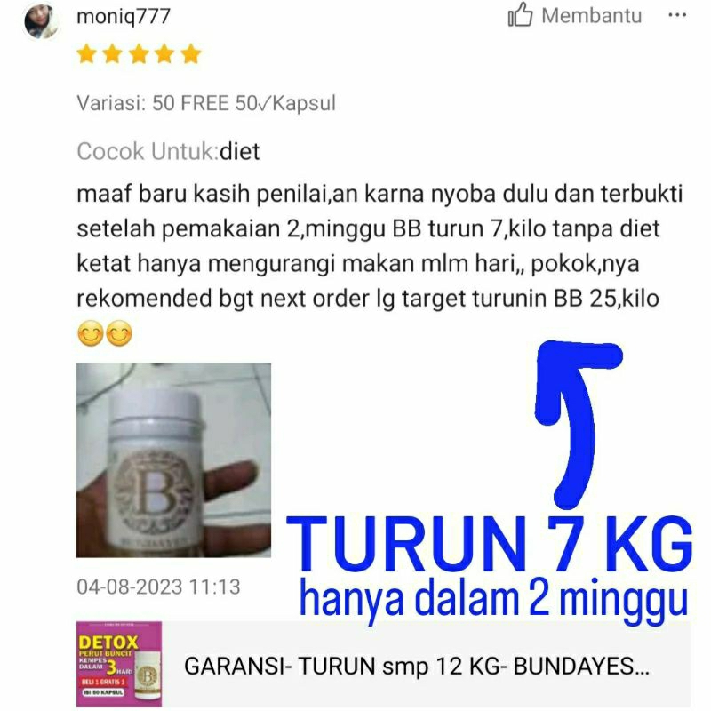 PWR FM KAPSUL & TEH DETOX 8X LEBIH CEPAT TURUNKAN BERAT BADAN] BUNDAYES DETOX SLIMMING PENURUN BERAT