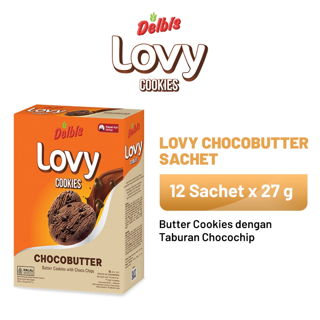 

LOVY Cookies Chocobutter Dus (12 Sachet x 27 gr)