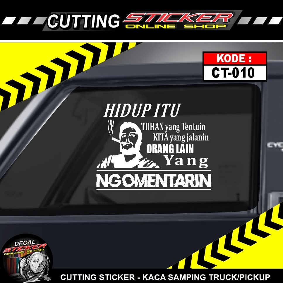 STIKER CUTTING KACA SAMPING MOBIL PICKUP TRUCK VARIASI