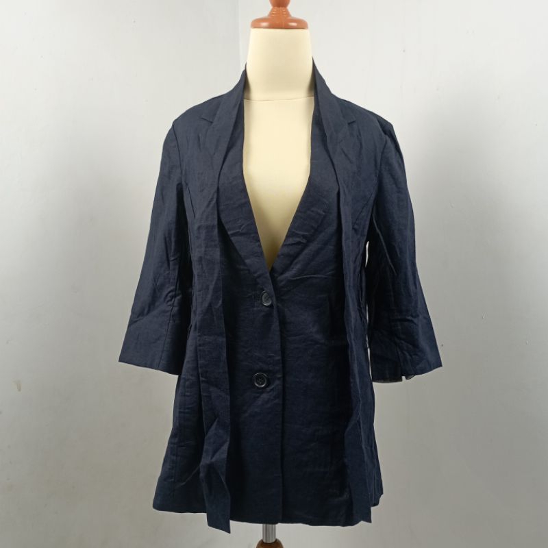 Chalayan by Hussein Chalayan Navy Cotton Blazers