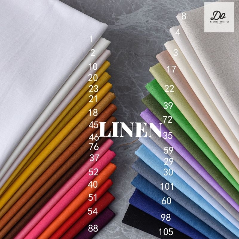 KAIN KATUN LINEN POLOS PREMIUM COTTON LINEN