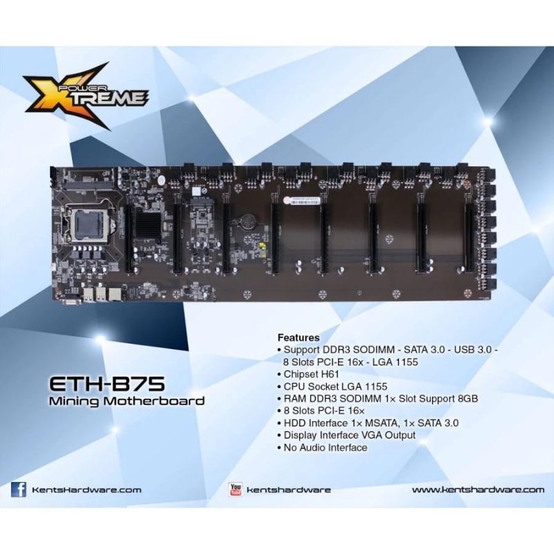 ETH-B75 Mining Motherboard