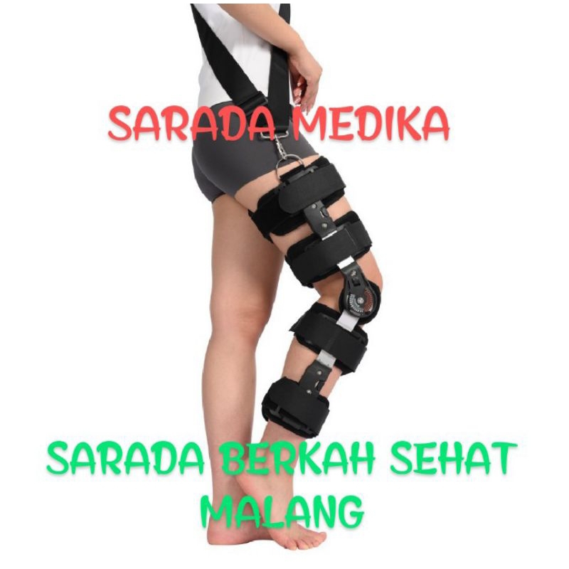 Penyangga terapi lutut knee brace ACL, PCL, LCL, MCL Osteoarthritis