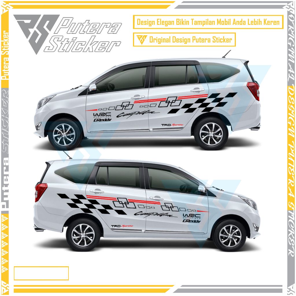 sticker stiker mobil sigra daihatsu cutting stiker mobil sigra daihatsu keren terbaru