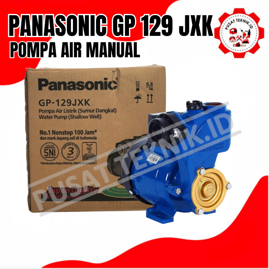 PANASONIC GP 129 JXK POMPA AIR SUMUR DANGKAL PANASONIC GP 129 JXK