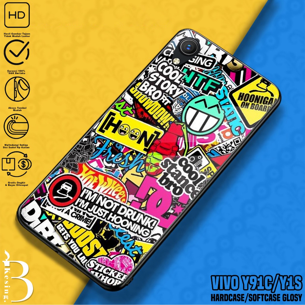 Case VIVO Y91C / Y1S - Casing VIVO Y91C / Y1S Motif GRAFF - Silikon Hp VIVO Y91C - Softcase Hp - Kon