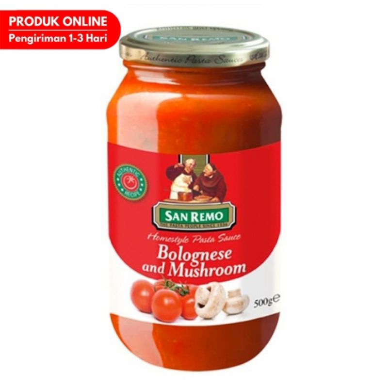 

SAN REMO Pasta Sauce Bolognese and Mushroom 500 g