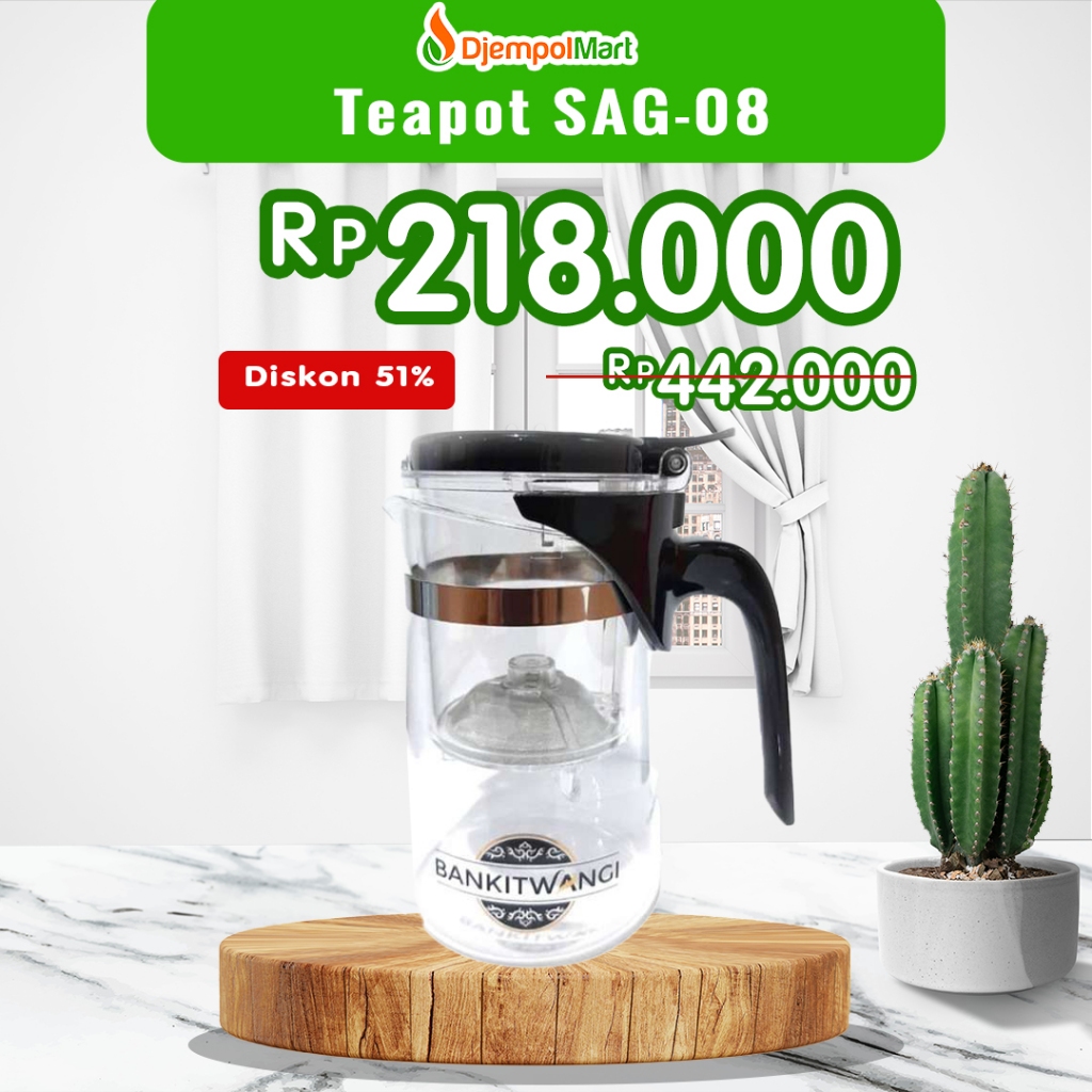 

Alat Seduh Teh SAG-08 - Glass Teapot