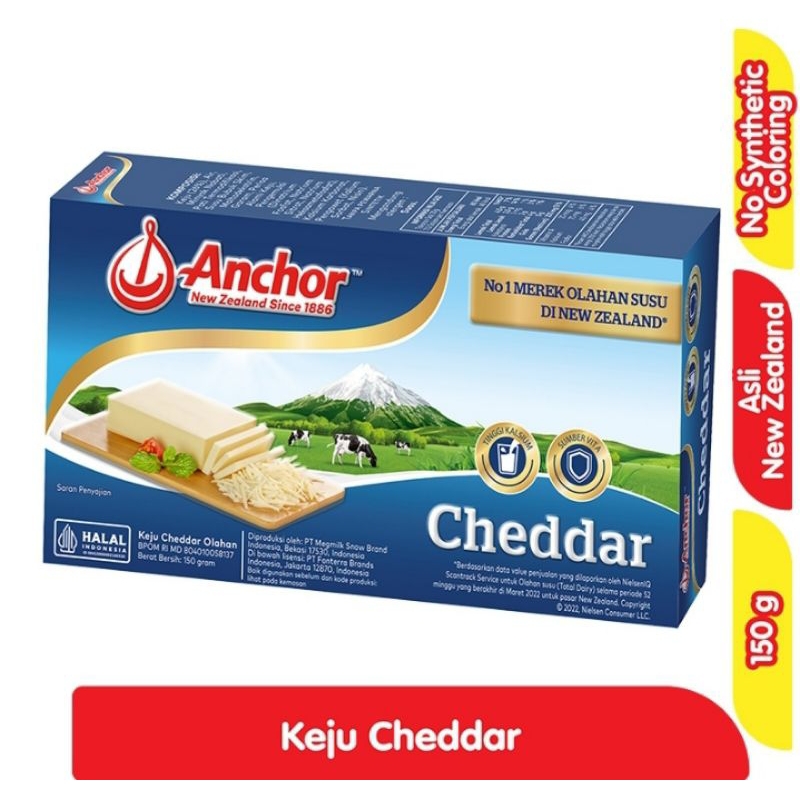 

Keju Blok Cheddar Anchor 150g