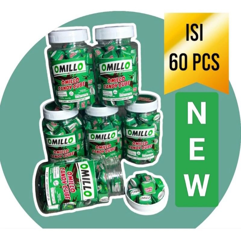 

OMILLO CANDY CUBE PERMEN ISI 60 PCS