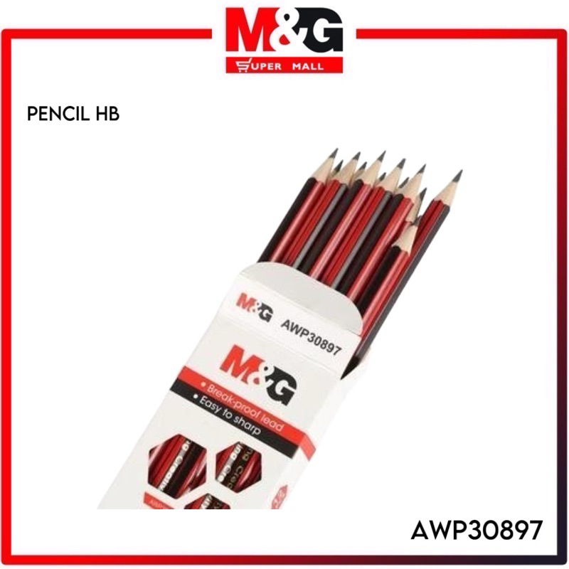 

M&G HB Pencil Hexagon / M&G Pensil Kayu Hexagon HB isi 12 Pcs AWP30897