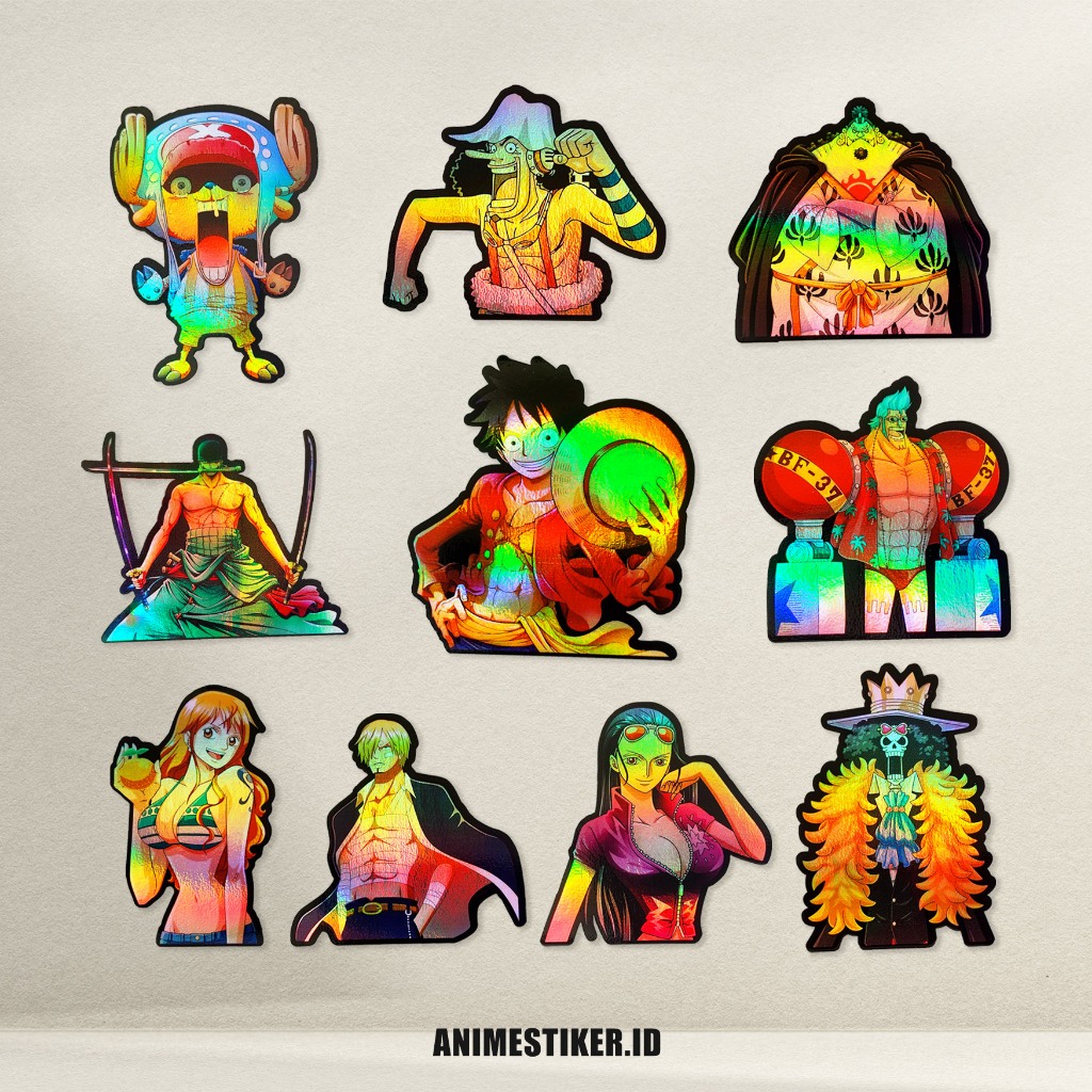 

stiker sticker hologram anime ONE PIECE stiker anime one piece stiker estetik stiker pack stiker motor