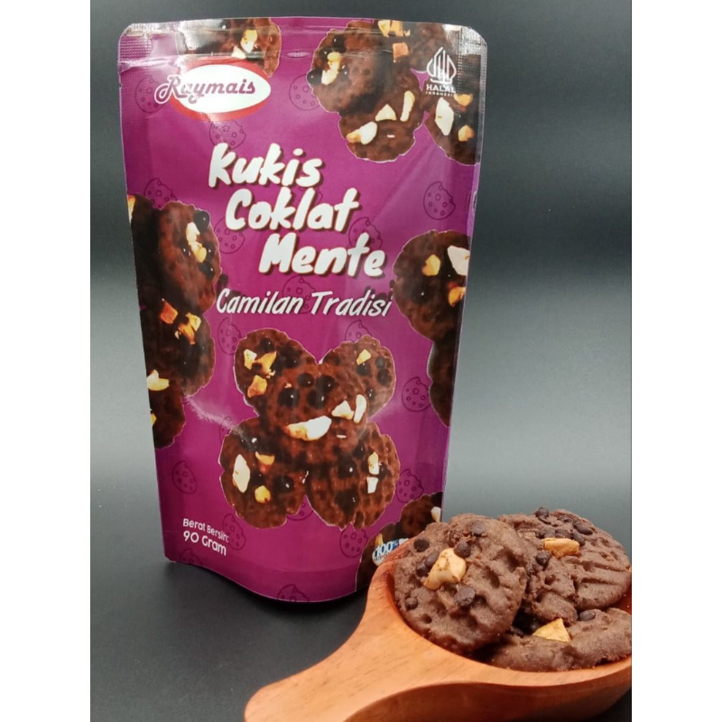 

Raymais Kukis Coklat Mente Cookies Chocolate Mede Cashew Nut Pia Candi Camilan Snack Oleh-Oleh Malang