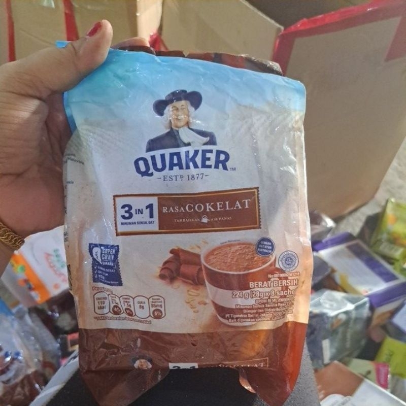 

QUAKER 3in1 minuman sereal 224g/8 sachet dan 15 sachet