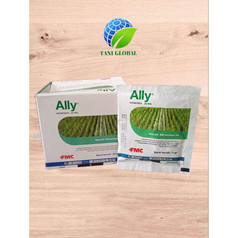 HERBISIDA ALLY 20 WG BERANTAS GULMA PADI KEMASAN 5 GR