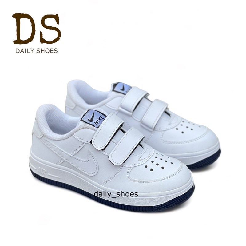 Sepatu Anak Sd NK Air Force 1 Sepatu Pria Sneakers Cowok Pria One Full Putih White