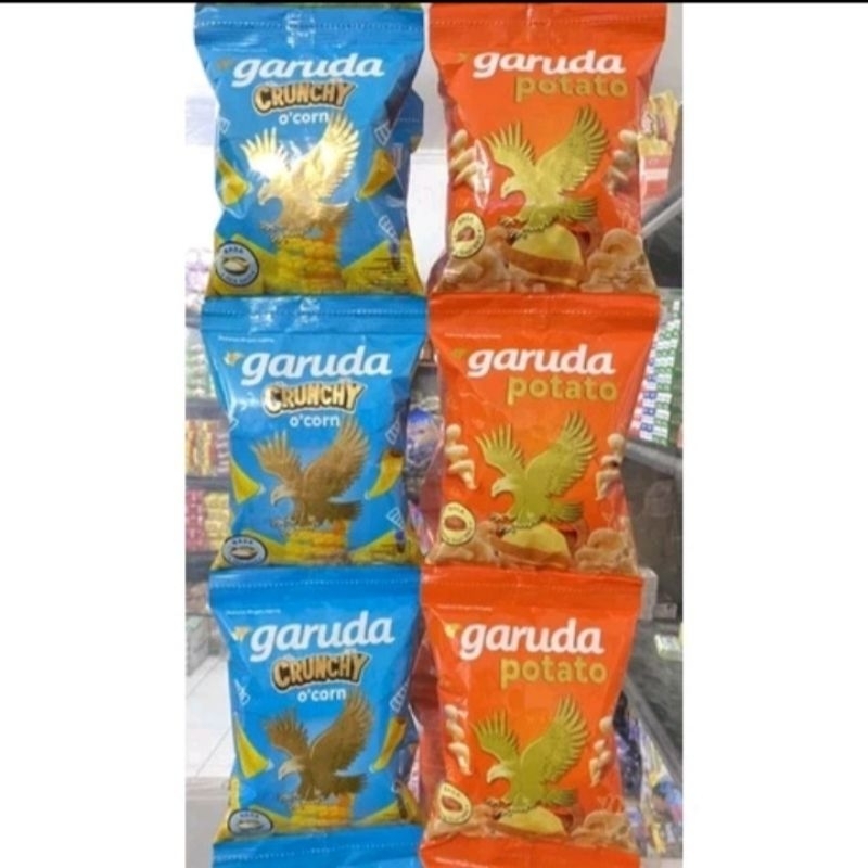 Garuda Crunchi O'corn renceng 10pcs || Garuda potato renceng 10pcs