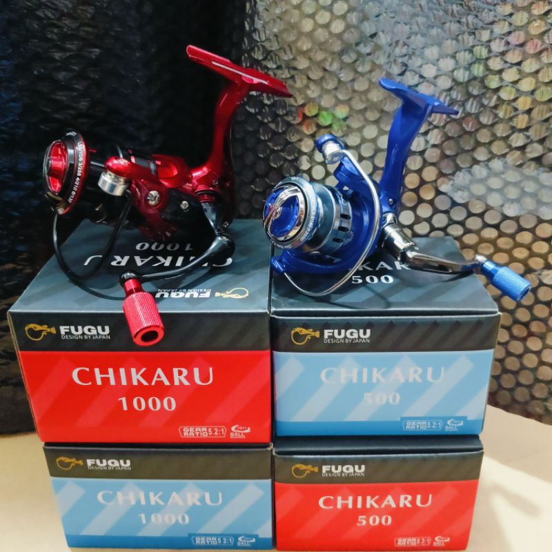 REEL SPINING POWER HANDLE FUGU CHIKARU 500 1000
