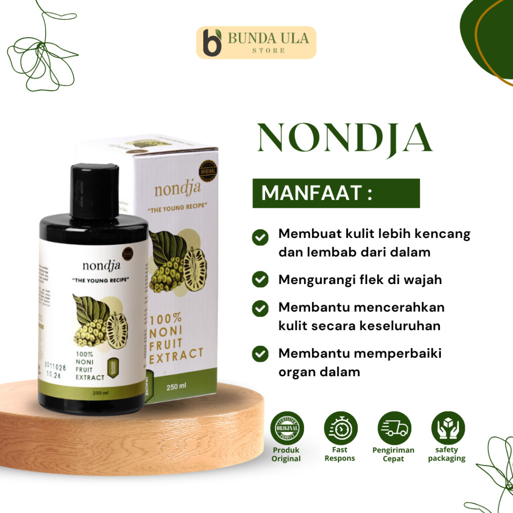 

NONDJA (The Young Recipe) HERBALOV Minuman Sari Buah Mengkudu Buah Noni