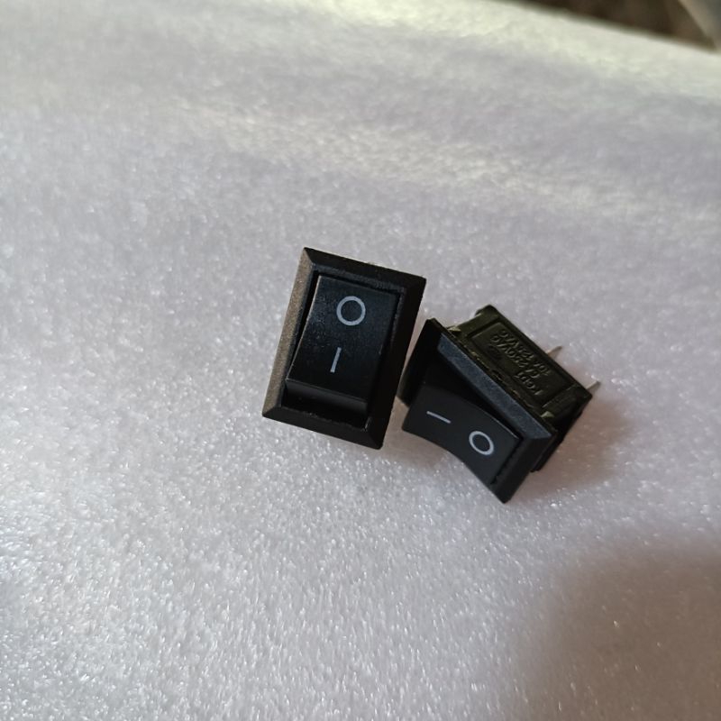 Saklar switch rocker ON OFF 2 pin kotak mini 6A 125V AC PIN - 2 PIN