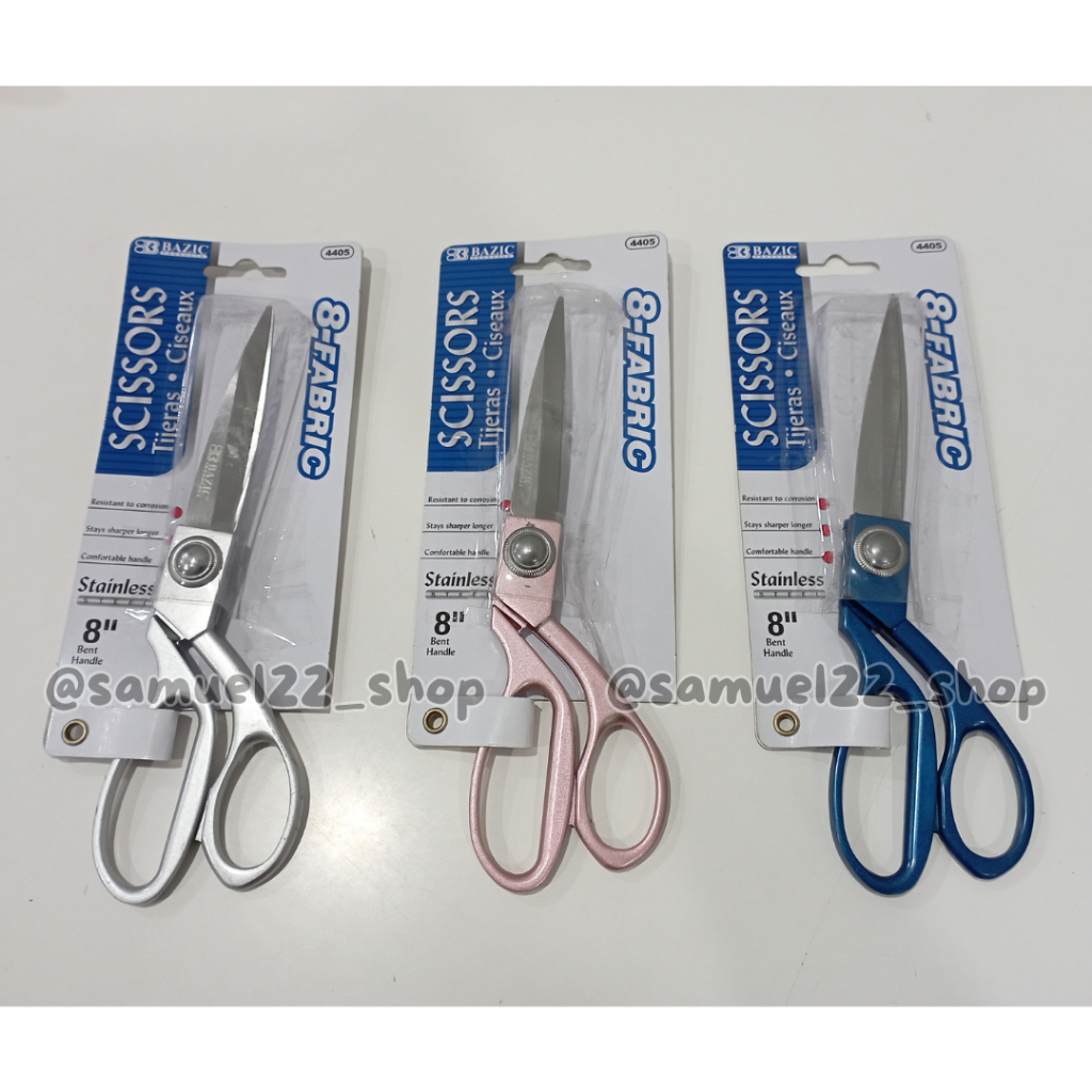 

Gunting Kain Stainless Steel BAZIC 4405 8-Fabric Textile Scissors