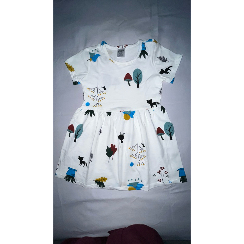 Zad kids dress motif pohon