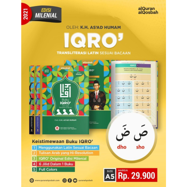 

Jual Buku IQRO LATIN LENGKAP 1-6 Belajar Mudah Dilengkapi Cara Baca Diskon