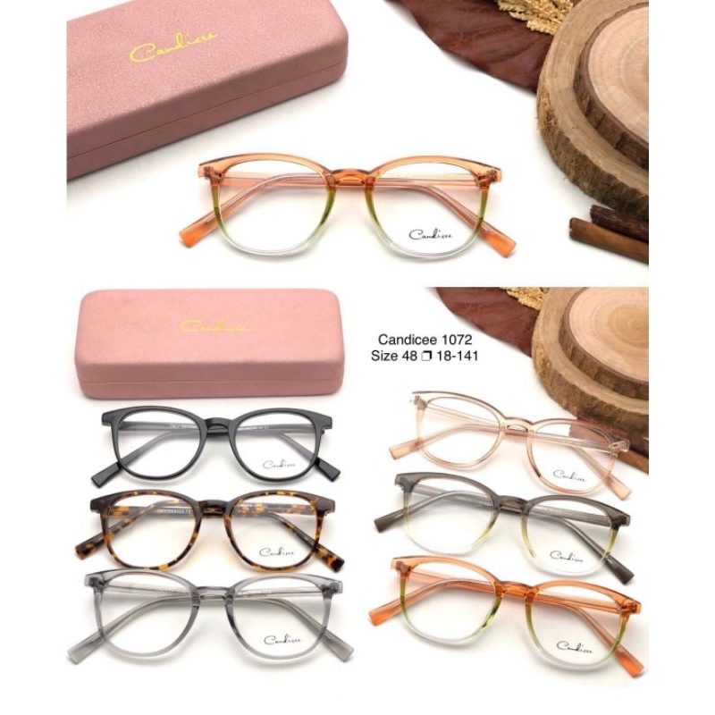 Nnkacamata frame oval plastik pria wanita 1072