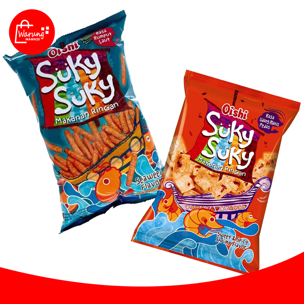 

Oishi Suky Suky 60g/Seaweed Flavor/Sweet Spicy Shrimp Flavor