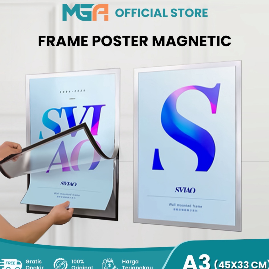 

Terlaku Tempat Poster Brosur Tempel Dinding Brosur Display Sign Holder A3 A4 Frosted Magnetic File Display PVC