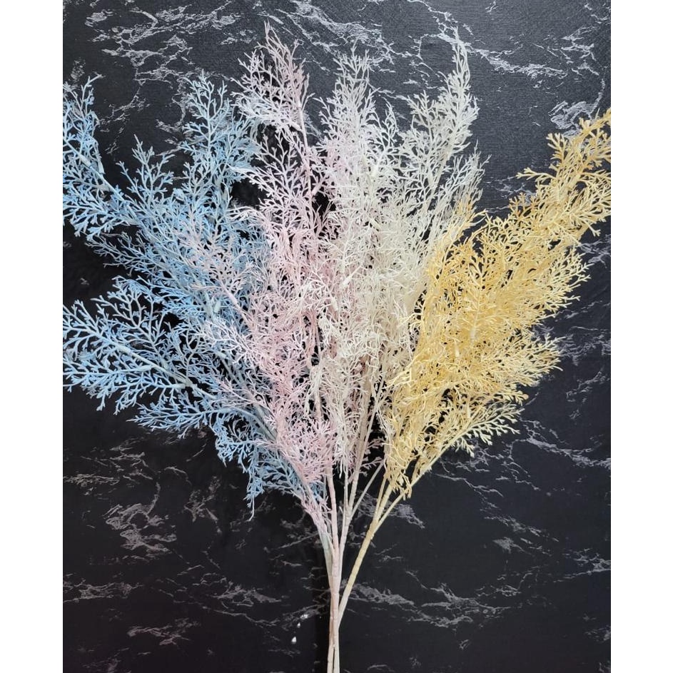 COD Daun Cemara Asparagus Tangkai Panjang Artificial Smoke Bush