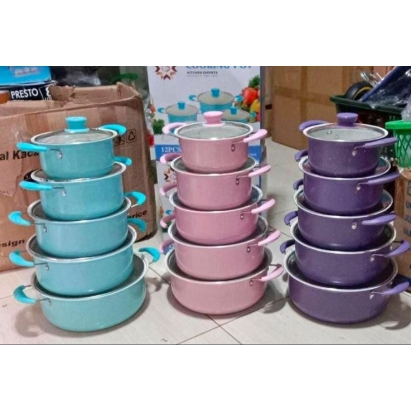 PANCI 5 SUSUN WARNA + TUTUP KACA