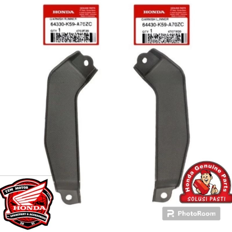64430-K59-A70ZC 64330-K59-A70ZC Garnish inner kiri kanan Vario 125 150 LED new 2018 - 2022 original