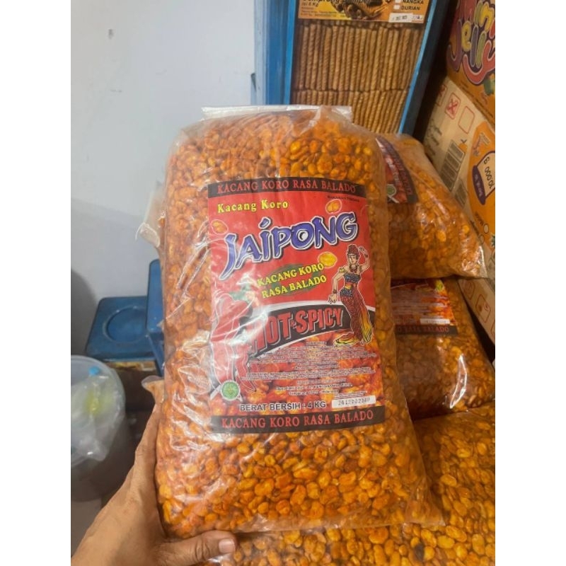 

KACANG KORO KUPAS RASA BALADO PEDAS GURIH 4KG/BALL