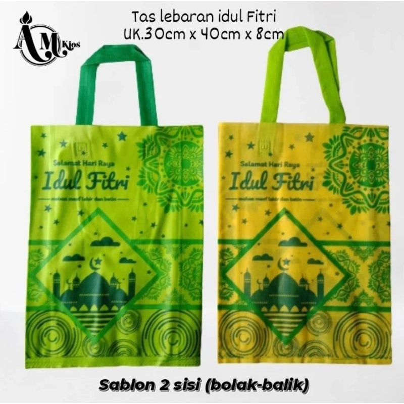 

Tas kain lebaran idul fitri, tas hantaran, goodie bag lebaran, tas spunbond idul Fitri [ecer]