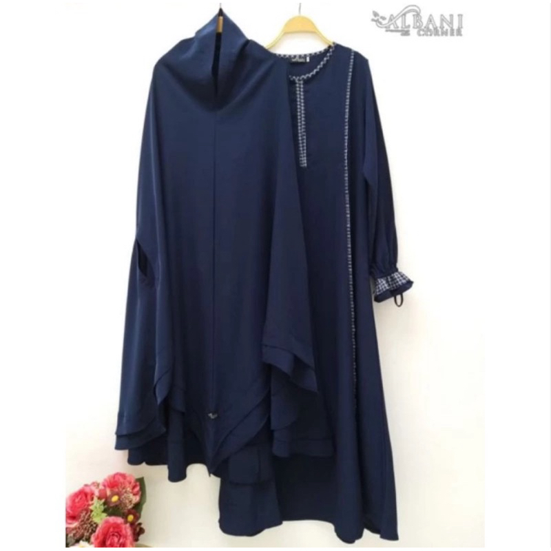 Preloved Kanna By Albani Corner warna Navy (khimar+cadar)
