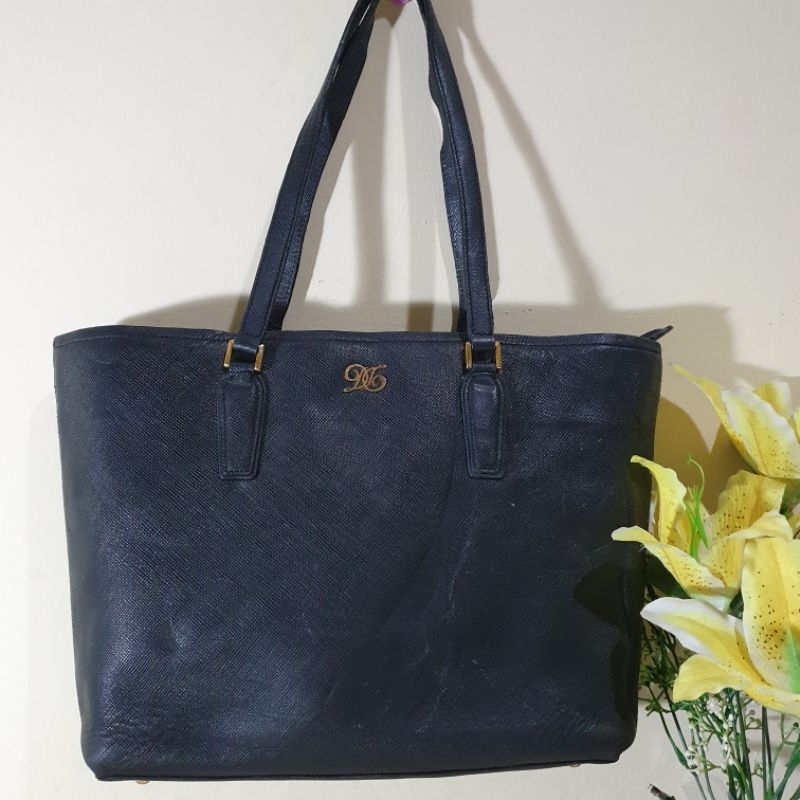 Tas Tote bag kulit Asli Daks Preloved (ada minus)