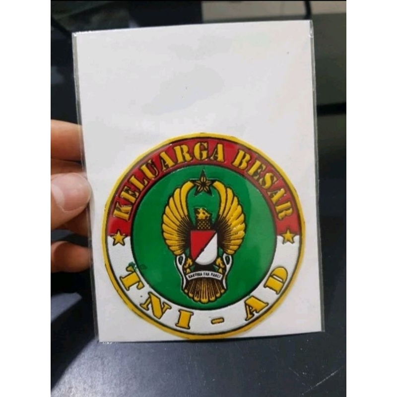 

stiker embos TNI AD | stiker embos besar TNI AD bulat | stiker TNI AD timbul