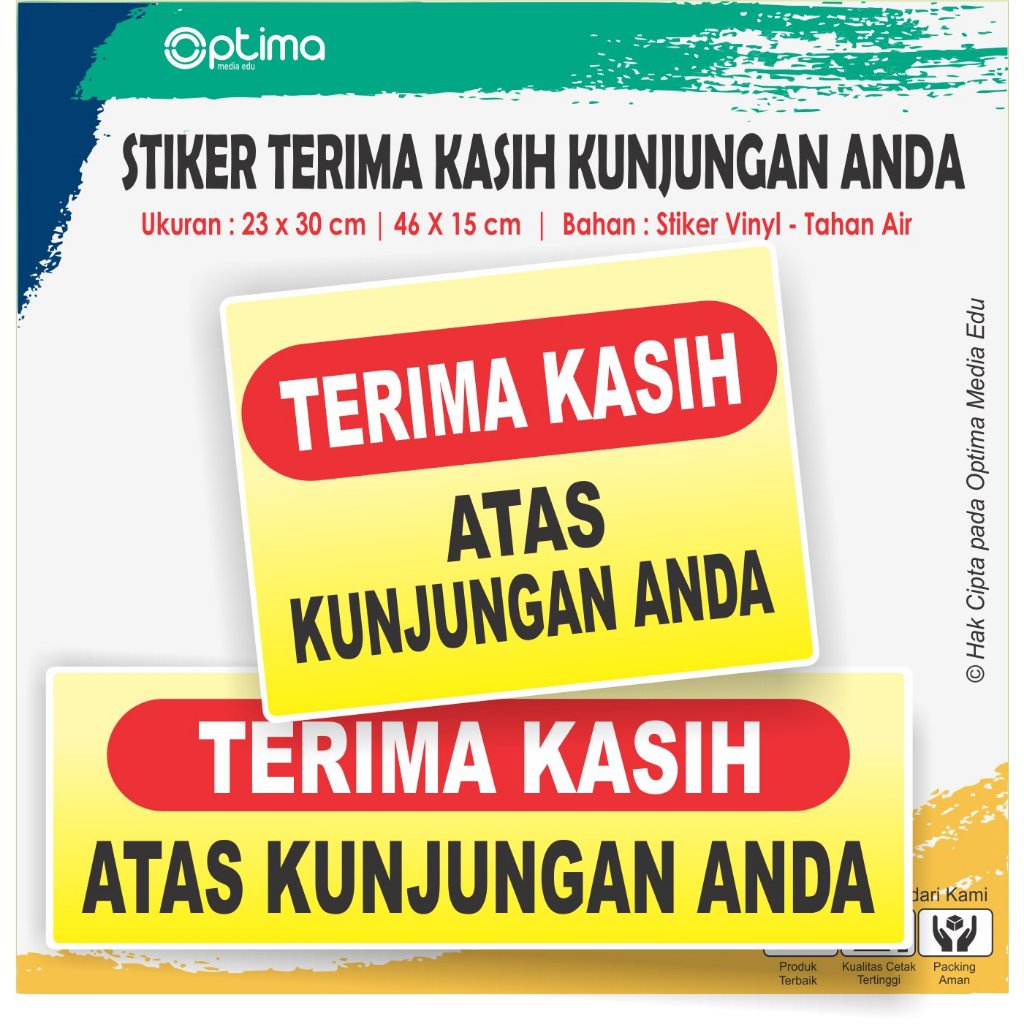

STIKER TERIMA KASIH ATAS KUNJUNGAN ANDA