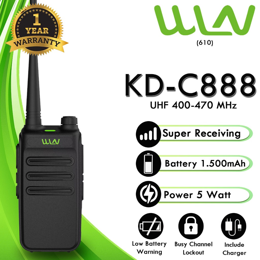 HT WLN KD-C888 PLUS (610) POWER 5 WATT - ISI 1 PCS
