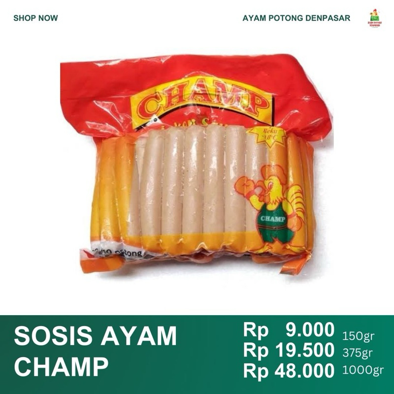 

FROZEN SOSIS AYAM CHAMP