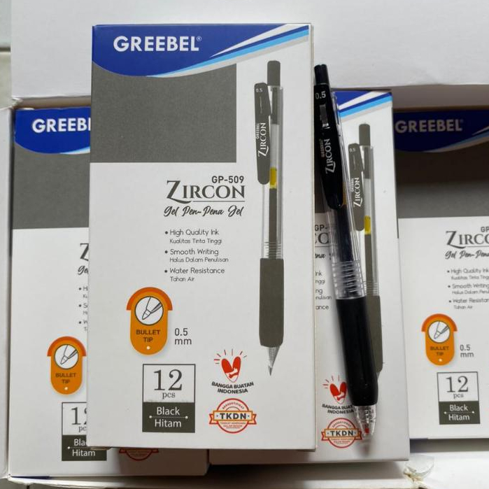 

Pulpen Cetek Gel Zircon GP-509 Greebel 1 Lsn
