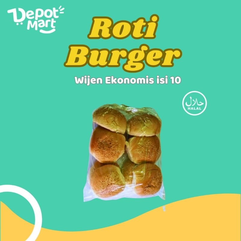 

Roti Burger Wijen Isi 10