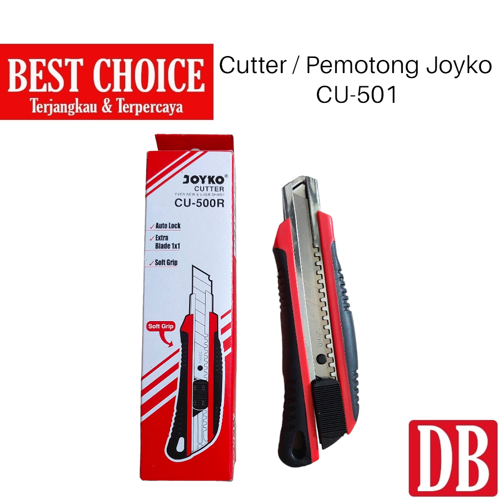 

Cutter / Kater Besar Joyko CU-500R (Extra 1 Blade)