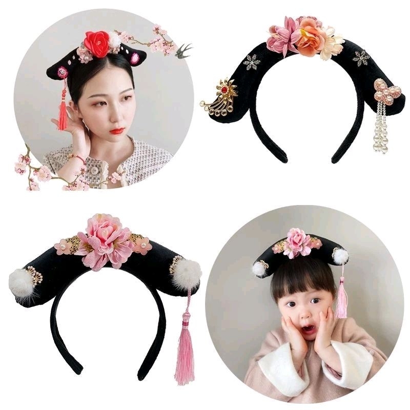 Bando imlek bando putri bando putri huan zhu aksesoris imlek bandana anak