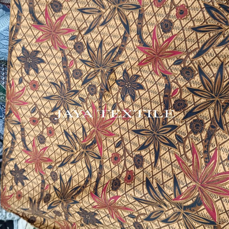 JAYA TEXTILE | KAIN BATIK - Kain Batik Katun Bunga / Kain Batik Katun Daun Pepaya / Kain Batik Motif