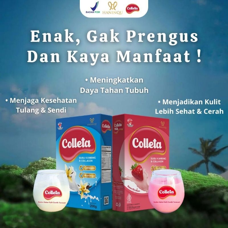 

SUSU KAMBING COLLETA COLLAGEN L-GLUTHATIONE UNTUK MENCERAHKAN KULIT