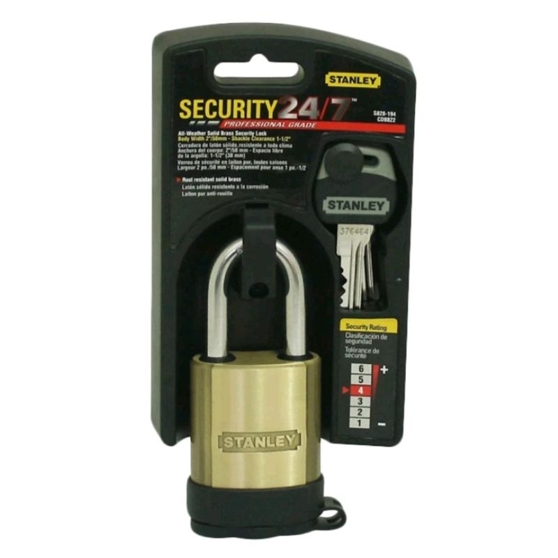 Gembok toko Gembok pagar Gembok rumah STANLEY security 4"-50mm S828-194 CD8822