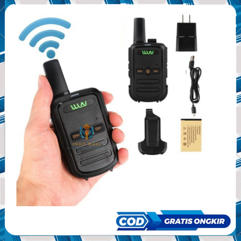 Walkie talkie min WLN Two-Way Radio KD-C51 HT Mini Indomall